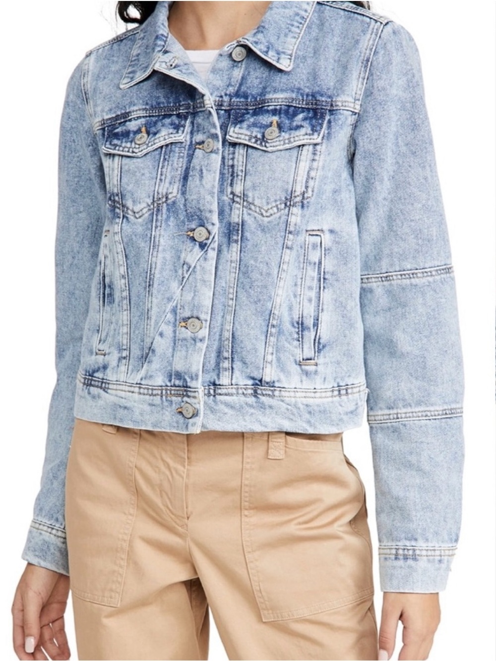 Free People Light Blue Denim Jacket